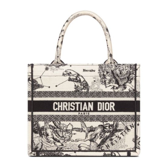 Fake Christian Dior Small Dior Book Tote Cream Replica