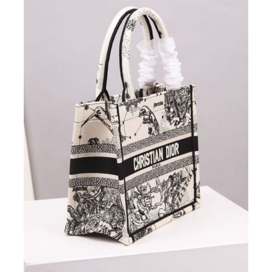 Fake Christian Dior Small Dior Book Tote Cream Replica