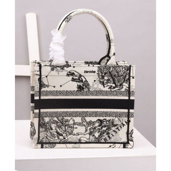 Fake Christian Dior Small Dior Book Tote Cream Replica