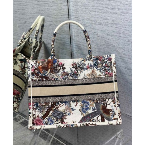 Replica Christian Dior Medium Dior Book Tote Cream