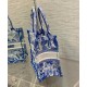 Fake Christian Dior Small Dior Book Tote Blue Replica