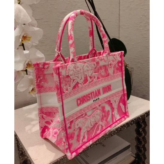 Replica Christian Dior Small Dior Book Tote Peachblow