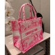Replica Christian Dior Small Dior Book Tote Peachblow