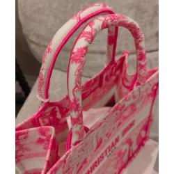 Replica Christian Dior Small Dior Book Tote Peachblow