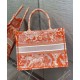 Fake Christian Dior Medium Dior Book Tote Orange Replica