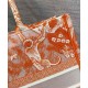Fake Christian Dior Medium Dior Book Tote Orange Replica
