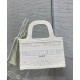 Replica Christian Dior Mini Dior Book Tote White