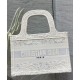 Replica Christian Dior Mini Dior Book Tote White