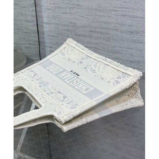 Replica Christian Dior Mini Dior Book Tote White