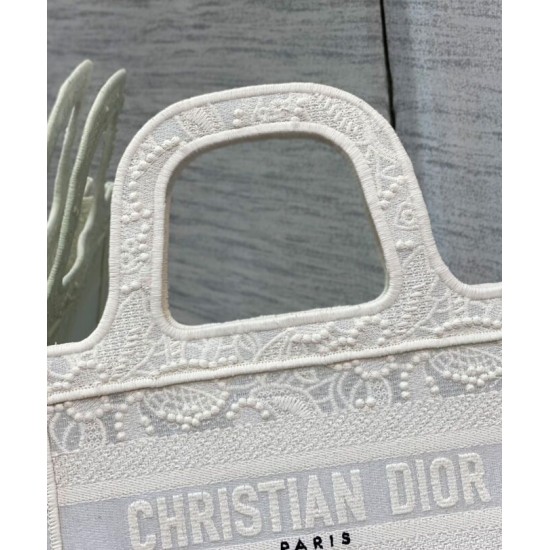 Replica Christian Dior Mini Dior Book Tote White