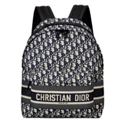 Fake Christian Dior Diortravel Backpack Dark Blue Replica