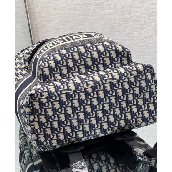 Fake Christian Dior Diortravel Backpack Dark Blue Replica