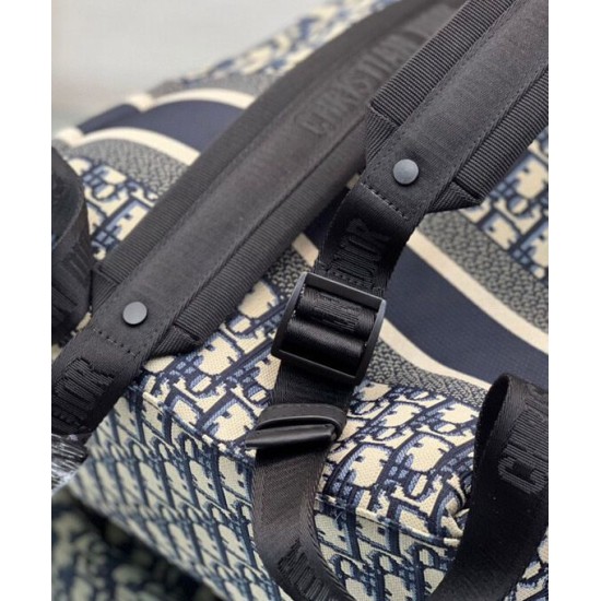 Fake Christian Dior Diortravel Backpack Dark Blue Replica