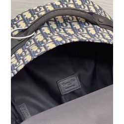 Fake Christian Dior Diortravel Backpack Dark Blue Replica