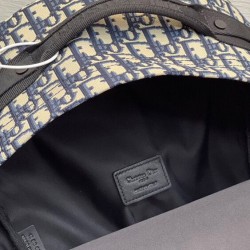 Fake Christian Dior Diortravel Backpack Dark Blue Replica