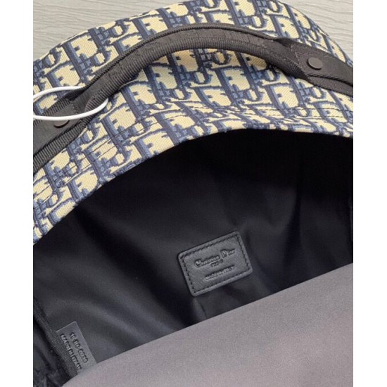 Fake Christian Dior Diortravel Backpack Dark Blue Replica