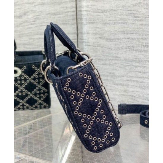 Replica Christian Dior Lady D-Joy Bag Dark Blue