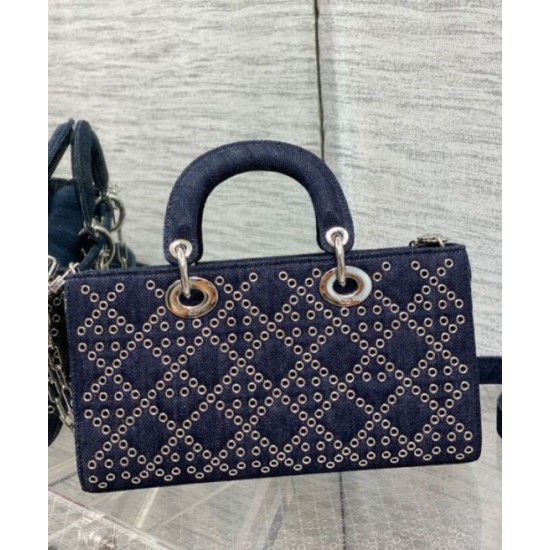 Replica Christian Dior Lady D-Joy Bag Dark Blue