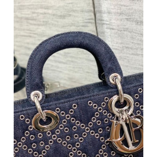 Replica Christian Dior Lady D-Joy Bag Dark Blue