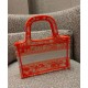 Fake Christian Dior Mini Dior Book Tote Orange Replica