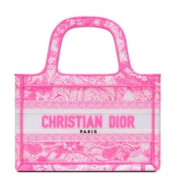 Replica Christian Dior Mini Dior Book Tote Peachblow