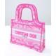 Replica Christian Dior Mini Dior Book Tote Peachblow