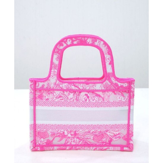 Replica Christian Dior Mini Dior Book Tote Peachblow