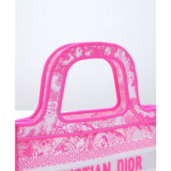 Replica Christian Dior Mini Dior Book Tote Peachblow