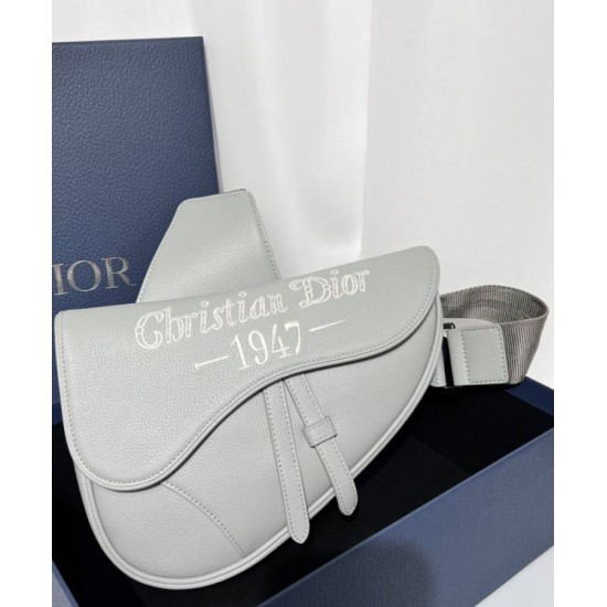 Replica Christian Dior Saddle Bag Gray