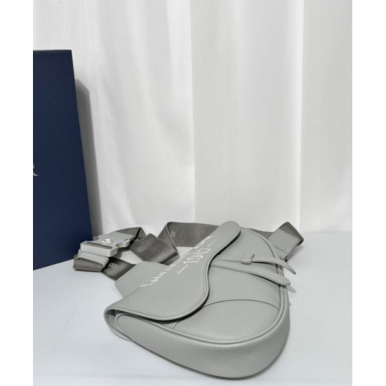 Replica Christian Dior Saddle Bag Gray