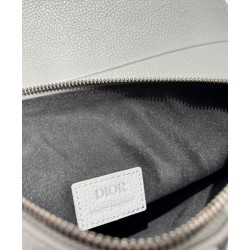 Replica Christian Dior Saddle Bag Gray