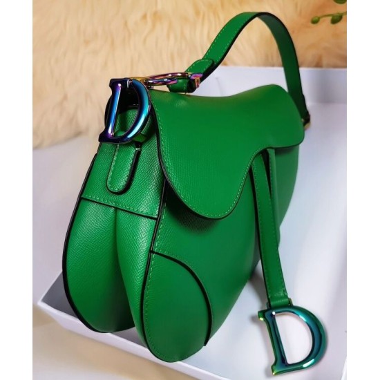 Fake Christian Dior Saddle Bag Gray Replica