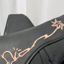 Replica Christian Dior Cactus Jack Dior Saddle Bag Black