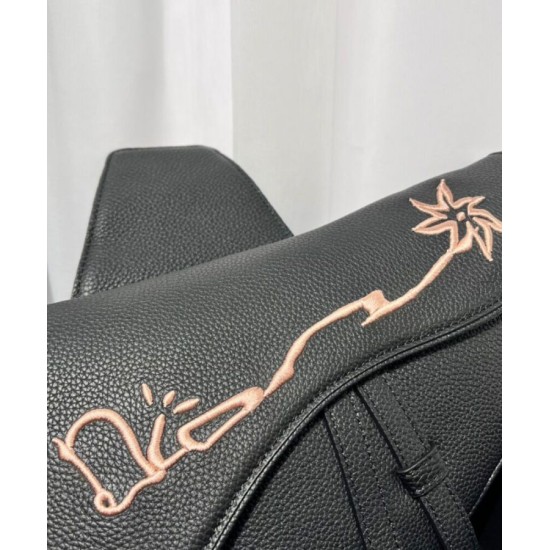 Replica Christian Dior Cactus Jack Dior Saddle Bag Black