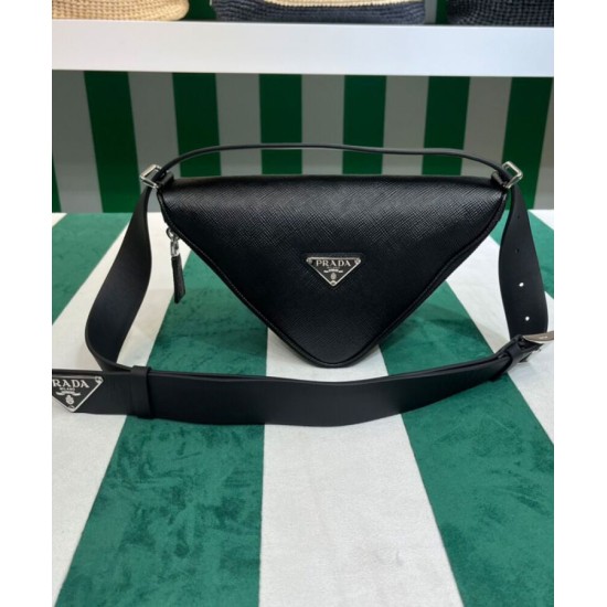 Replica Prada Saffiano Belt Bag Black