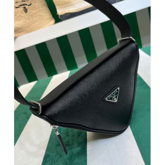 Replica Prada Saffiano Belt Bag Black