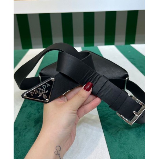 Replica Prada Saffiano Belt Bag Black