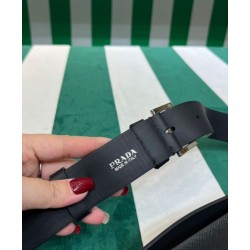 Replica Prada Saffiano Belt Bag Black