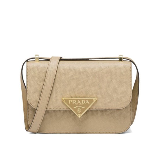 Replica Prada Saffiano Shoulder Bag Apricot