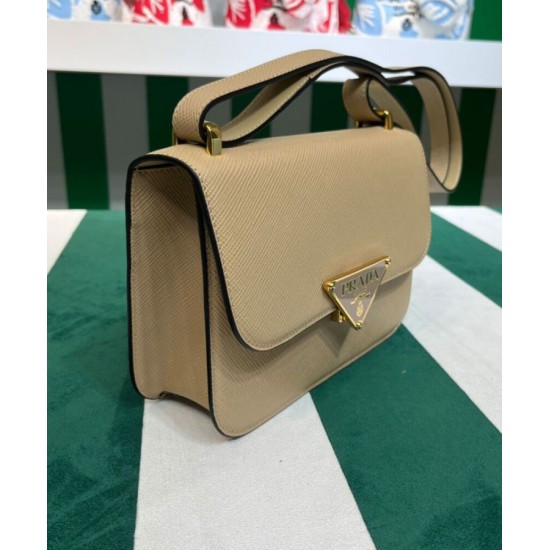 Replica Prada Saffiano Shoulder Bag Apricot