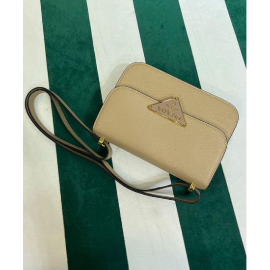 Replica Prada Saffiano Shoulder Bag Apricot