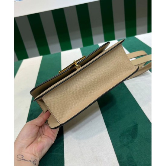 Replica Prada Saffiano Shoulder Bag Apricot