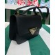 Fake Prada Saffiano Shoulder Bag Black Replica
