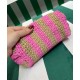 Replica Prada Small Raffia Tote Bag Peachblow