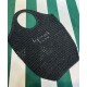 Fake Prada Raffia Tote Bag Black Replica