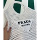 Replica Prada Raffia Tote Bag Cream