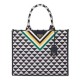 Replica Prada Symbole Jacquard Fabric Handbag Dark Blue