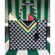 Replica Prada Symbole Jacquard Fabric Handbag Dark Blue