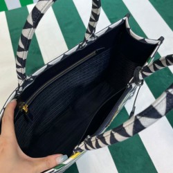 Replica Prada Symbole Jacquard Fabric Handbag Dark Blue