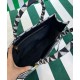 Replica Prada Symbole Jacquard Fabric Handbag Dark Blue